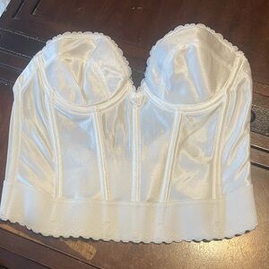 Vintage Exclusively Yours by Subtract style 7894 white bustier 36A